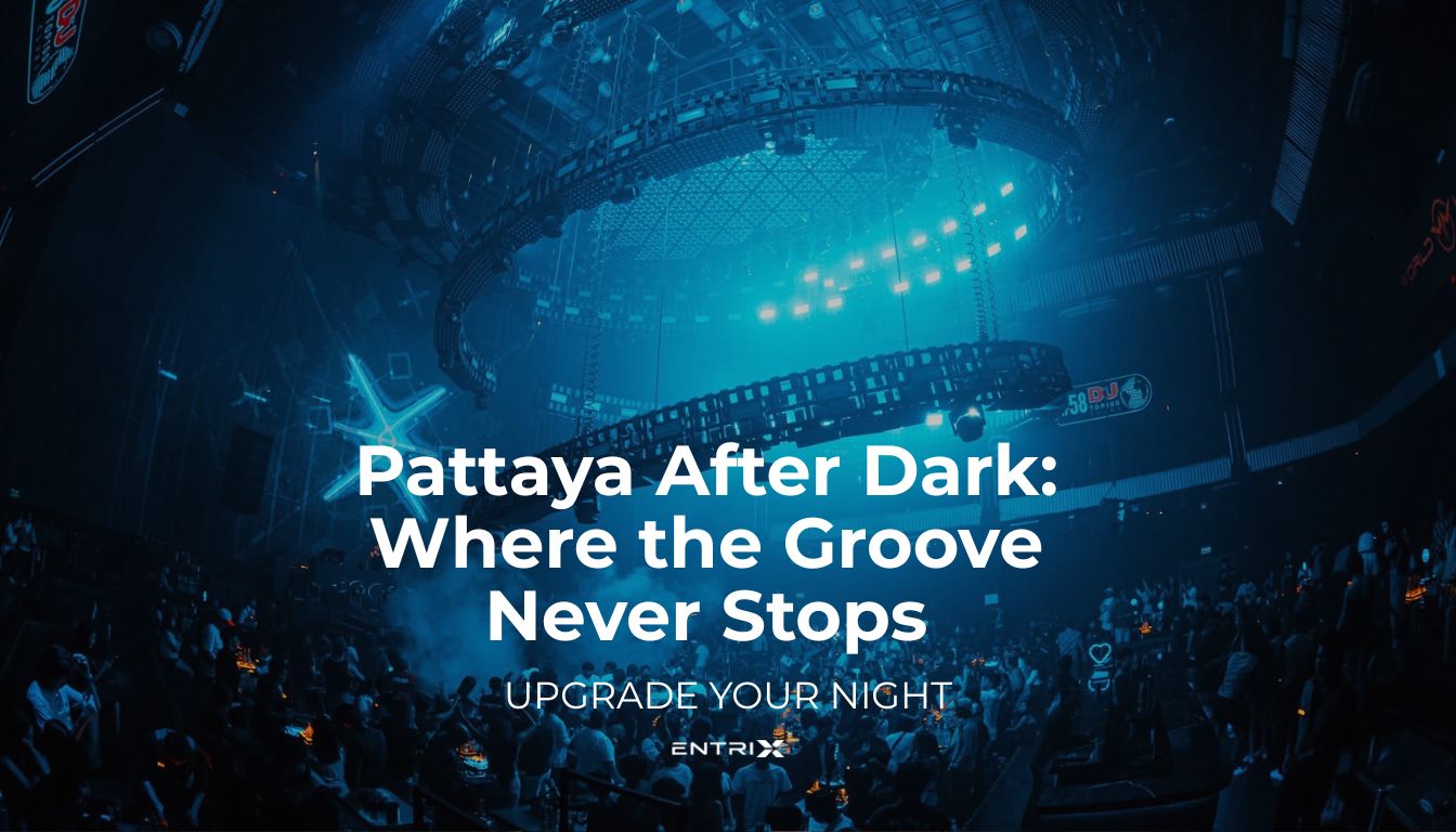 Crowd dancing at a premium EDM nightclub in Pattaya under immersive laser beams
